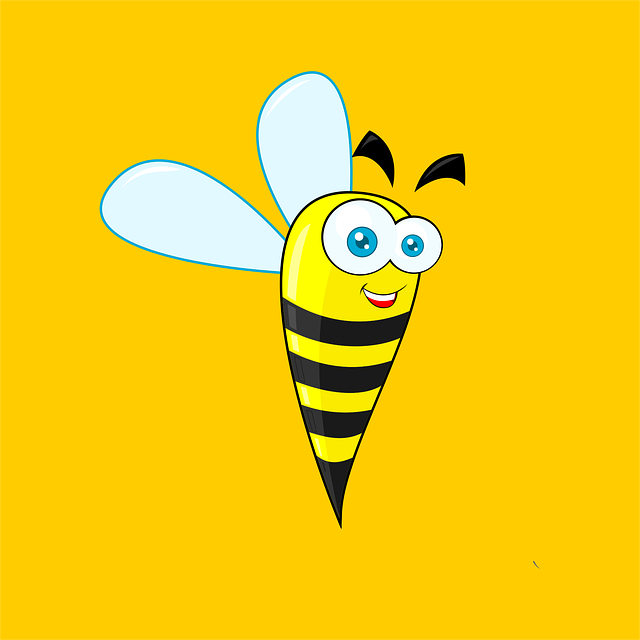 Free bee fun funny vector