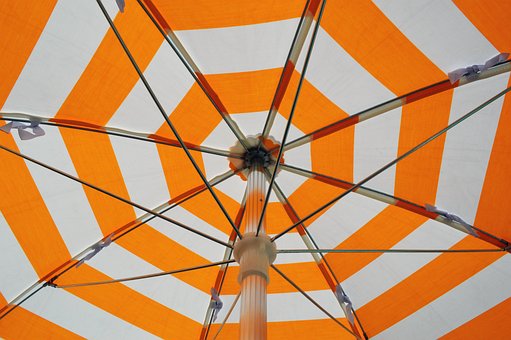 Sommer, Regenschirm, Bunt, Ferien