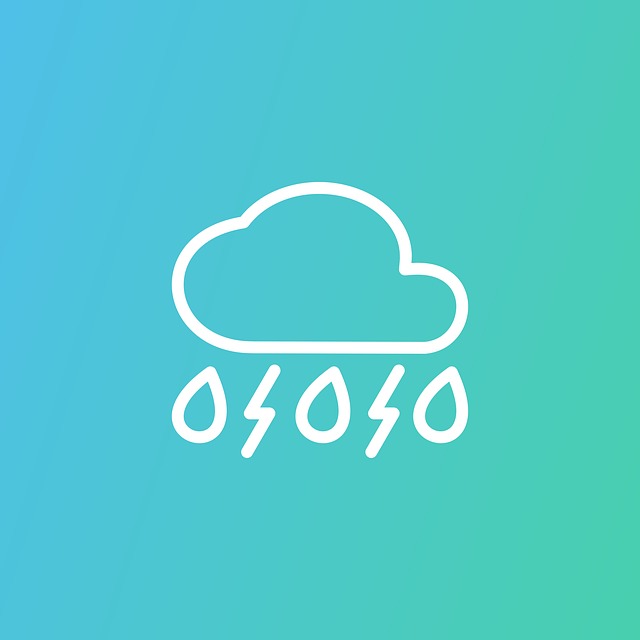 Free cloud thunder rain vector