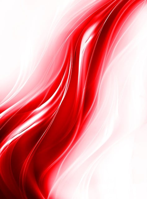 Free flame red fractal illustration