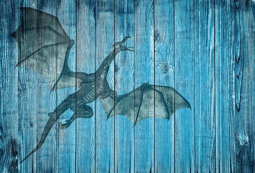 Free Dragon On Wood photo and picture