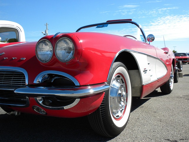 Free Red Corvette photo and picture