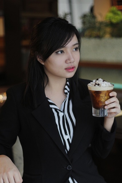 Free Girl Coffee photo and picture