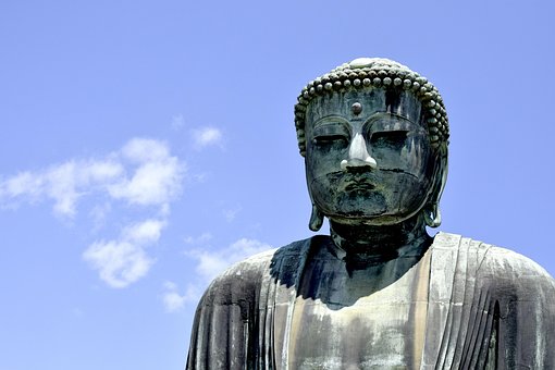 Buddha, Japan, Yokohama, Himmel