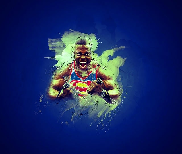 Free man superman work out illustration