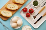 chopping block, food, fruits and vegetables
