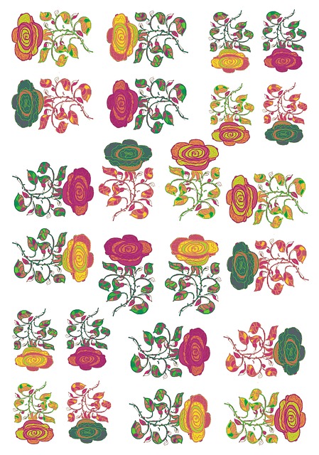 Rosen, Rosenmuster, Hintergrundbild