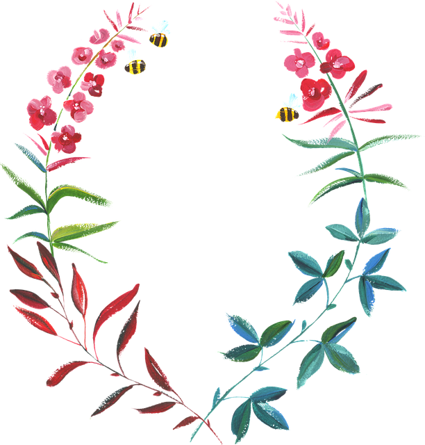 手绘, 水彩, 花