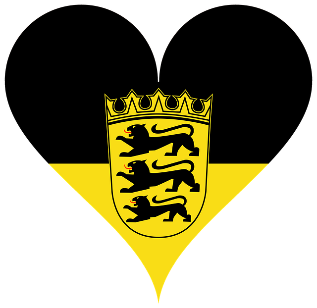 Free flag national flag heart illustration
