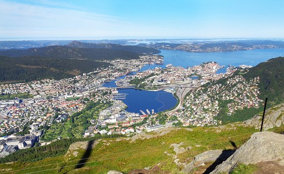 Norge, Skjule, Landskab, Vand, Himmel