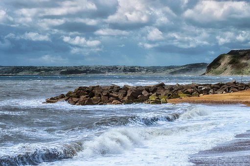 Paisagem Marítima, Ondas, Praia, Costa