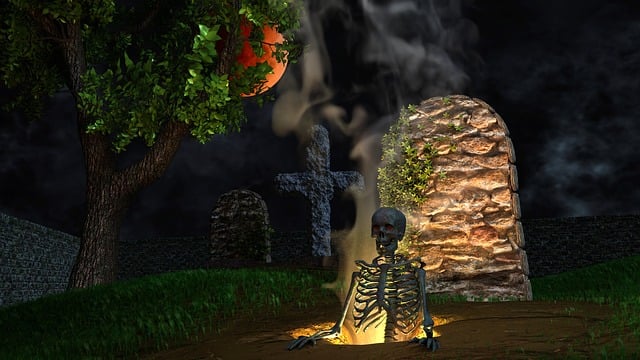 Download free HD stock image of Halloween Graveyard Free halloween graveyard graves illustration