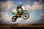 motocross, jump, motorcycle