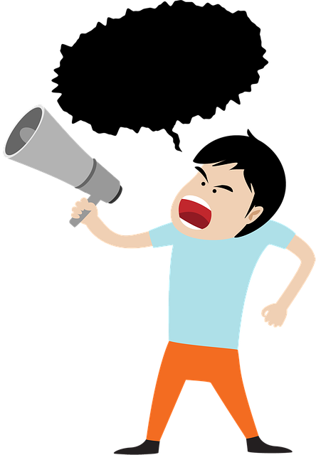 Free Megaphone Man illustration and picture