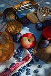 fruit, blue, color