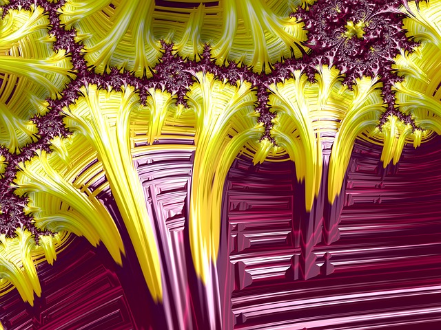 Free yellow magenta abstract illustration