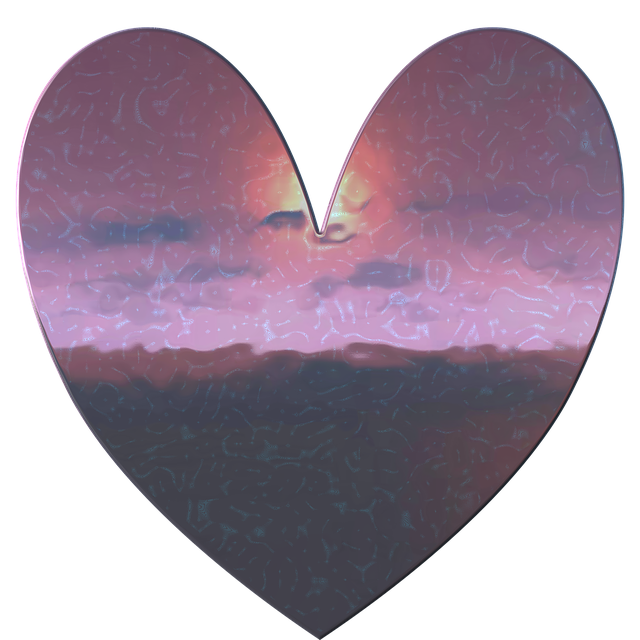 Free love heart shine illustration