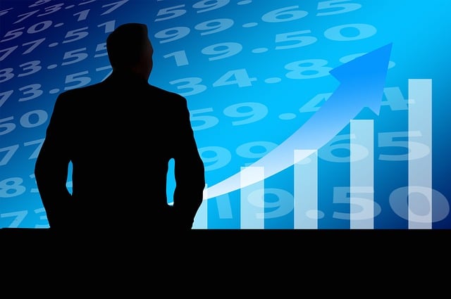 Free businessman success stock exchange figures illustration