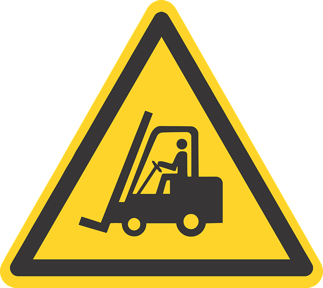 Free forklift fork lift vector