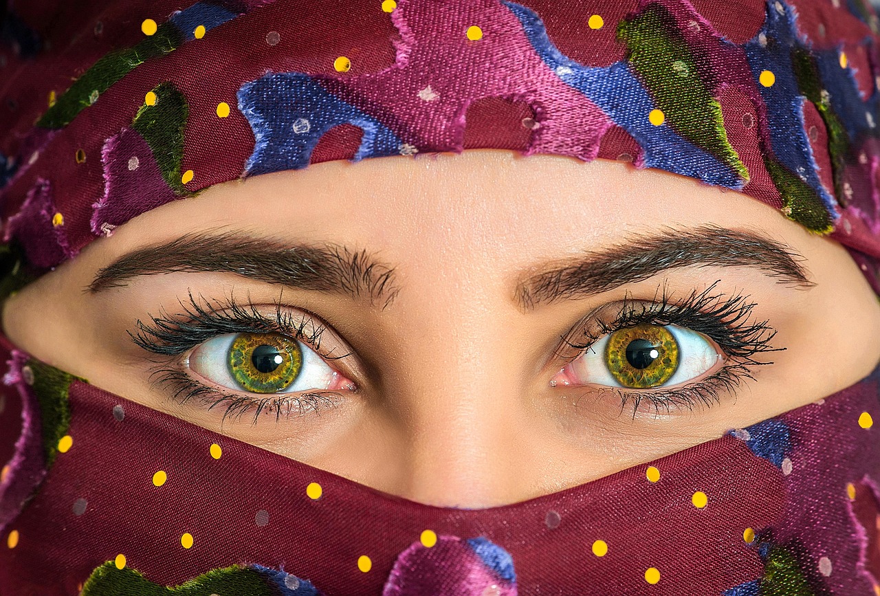 woman, eyes, eyelashes