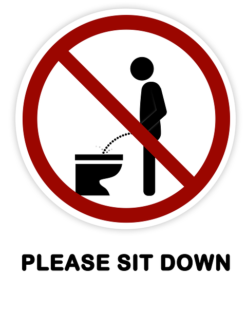 Free Sign Sitzpinkler illustration and picture
