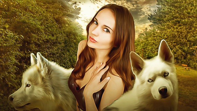 Free woman female young beauty illustration