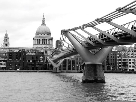 Fluss, Gebäude, Brücke, Stadt, England