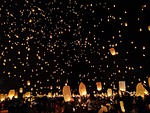 dark, night, fire