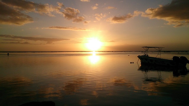 Free Sunset Boat photo and picture