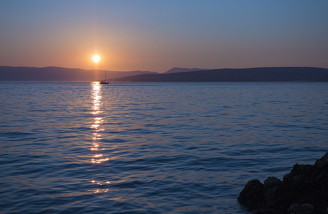 Free Sea Sunset photo and picture