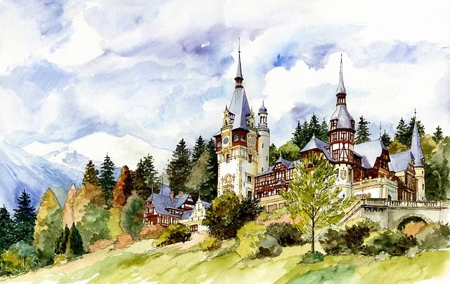 Free architecture castle monument illustration