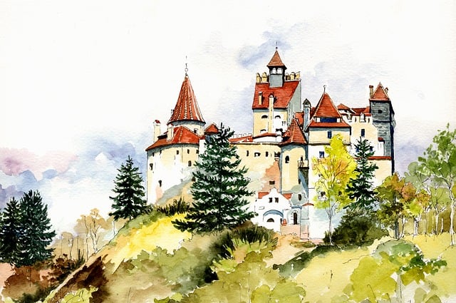 Download free HD stock image of Architecture Castle Free architecture castle monument illustration