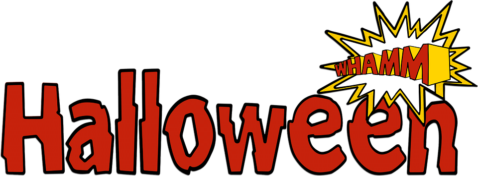 halloween pop art cartoon animation message star