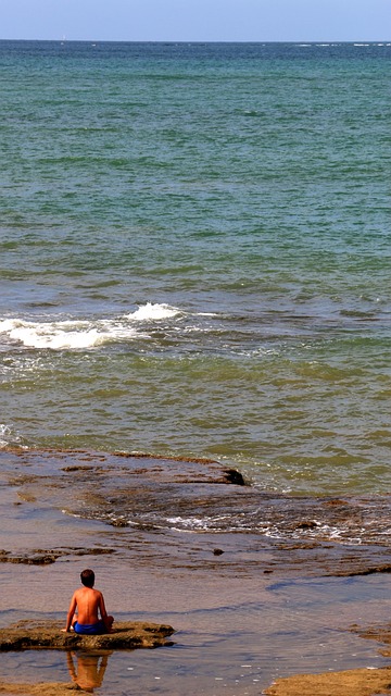 Free Sea Loneliness photo and picture