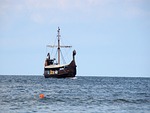 ship, sea, boat