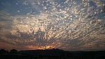 sunset, end of the day, sunny clouds