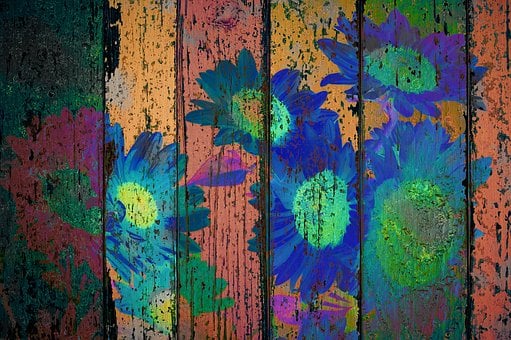Sonnenblumen, Textur, Flora, Bunt, Alt