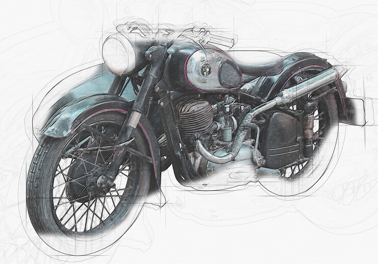 Motorcycle - free online jigsaw puzzle photo