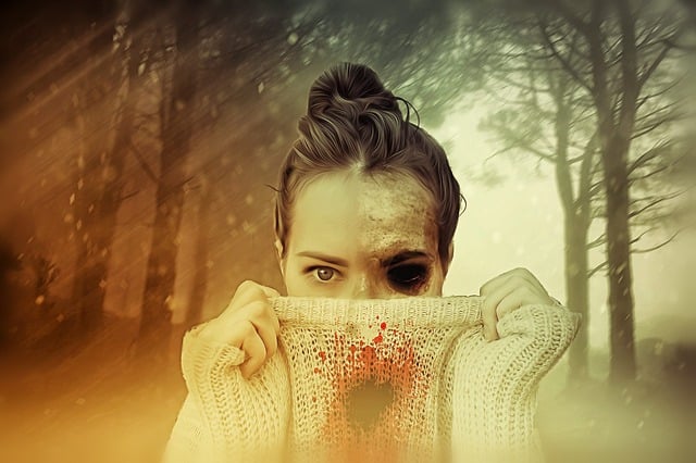 Free woman female zombie illustration
