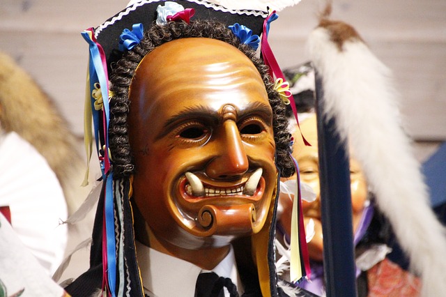 Maske, Geschnitzt, Fastnacht