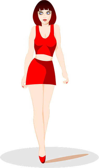 Free dummy model parade illustration