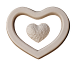 heart, gypsum, blanks
