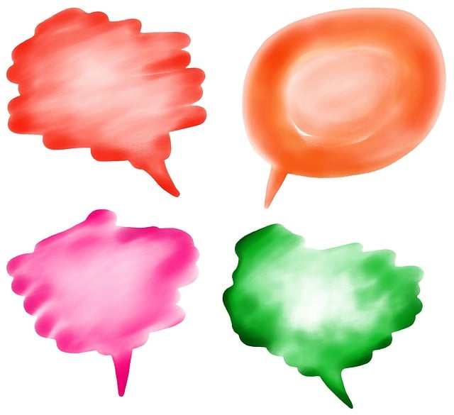 Free speech bubbles blank illustration