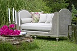 armchair, garden, grass