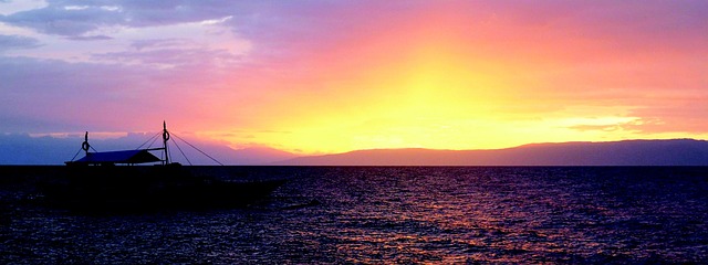 Free Sunset Boat photo and picture
