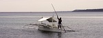 outrigger, calm, island
