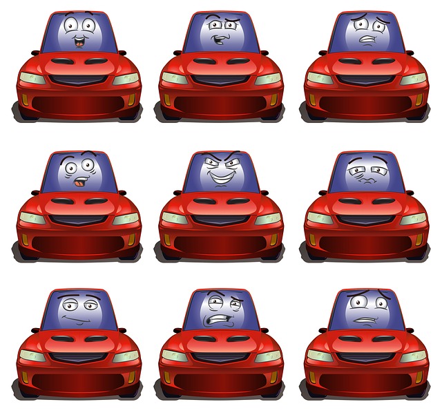 Free business car head illustration