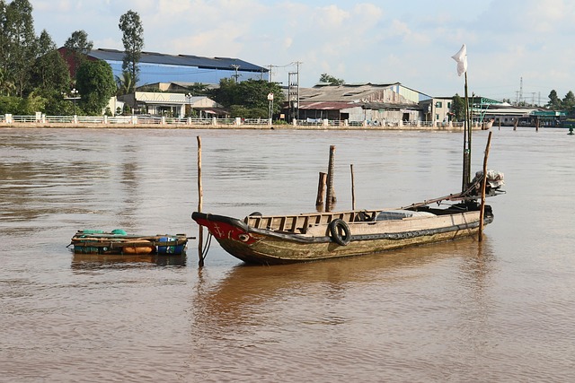 Boot, Schip, Rivier, Verankering