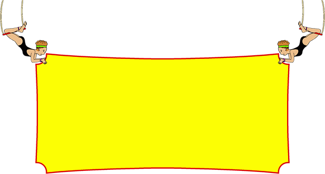 Unterzeichnen, Trapez, Zirkus, Akrobaten