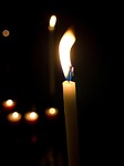 candle, cathedral, inside